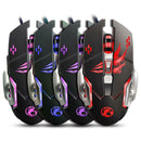 Apedra A8 USB Wired Gaming Mouse 6 Buttons 3200DPI RGB Optical Game Mice