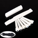 Cattle Bone Bridge Pins for Acoustic Folk Guitar Musical Instrument Parts Accs