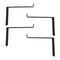 4x Heavy Duty Scaffold Board Rack Organizer Industrial Iron Shelf Brackets Black