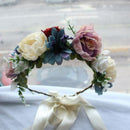 Summer Women Flower Wreath Crown Floral Wedding Party Garland Headband Head D6G7