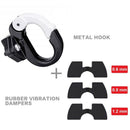 Metal Hook + 3Pcs Silicone Vibration Dampers Buckle Front Hook Claw Gadget