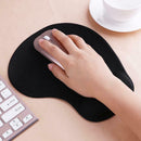 Silicone Wrist Rest Support Mouse Pad PU Anti-slip Hand Pillow(Black)