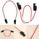 1.25ft 2-Pin SAE Plug Trailer Light Wiring Harness Extension Cable Connector Kit