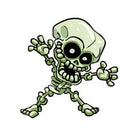 1 Sheet Car Decals Punk Laptop Stickers Funny Cartoon Skeleton F. Cars Removable