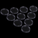 10Pcs 32mm plastic round applied clear cases coin storage capsules holder GTBX