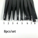 8Pc/Set Electronic Hand Tool PCB Repair Tweezers Plastic Tweezer Kit ESD Forceps