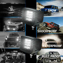9D 80W Car Led Light Bar 3inch Work Light Flood Led Beams DRL for Truck SUV  Ew
