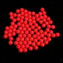 100pcs Fishing Floating Bobbers Drift Ball EVA Foam Indicator 8.3mm Red