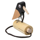 Solid Real Wood Pull Rope Bird Tone Block for Kids P9F8