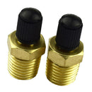2PC 1/4 Inches Brass + Plastic Air Compressor Tank Fill Valve 300 Psig Max