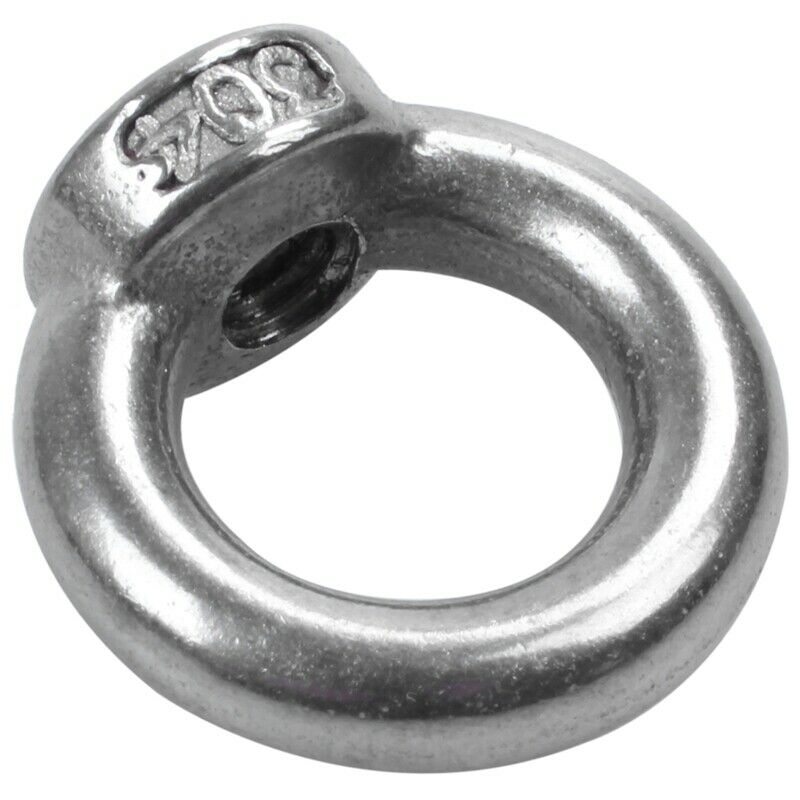 1 x M5 Thread Diameter 304 Stainless Steel Fruit Eye Round Lifting Ring A8H7