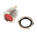 Universal Car Motorcycle 12V 19mm Dash Panel Indicator Light with Wrie Leads Red