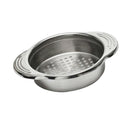 Round Stainless Steel Oil Water Can Tin Strainer Kitchen Utensil 11.5cm Dia.