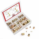 165pcs Mixed Zinc Plated Carbon Steel Rivet Nut Threaded Insert Nut set M3