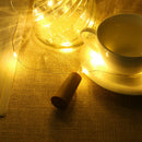 LED Wine Bottle Lamp Cork Shaped String Lights for Christmas (Yellow)