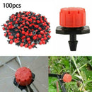 100Pcs Micro Drip Irrigation Watering Sprinklers Anti-clogging Garden J8L3