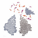2Pcs Fishing Net Metal Cutting Dies For Diy Scrapbooking Album Paper Card ES