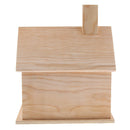 Wooden Bird House Perches Log Cabin for Indoor Cage Hanging Decoration