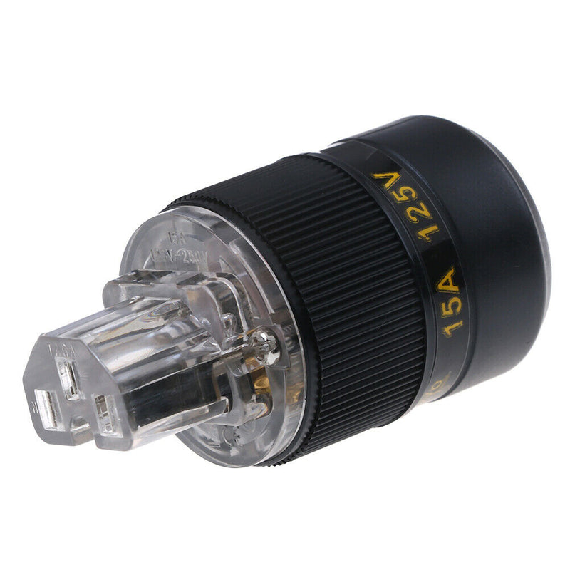Rhodium iec C13 mains power plug female copper connector cable cord hifi ME