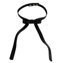 Handmade Exquisite Black Bow Tie Necklace PU Leather Clavicle Chain Ornament