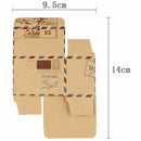 50pcs Inspired Airmail Favor Boxes Bonbonniere With Globe Kraft Paper Candy