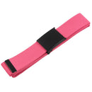 Unisex Canvas Strap Canvas Belt with Buckle (rose red)