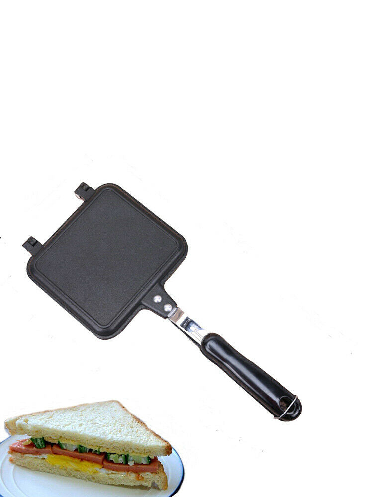 1Pcs Non-Stick Double-Sided Folding Frying Pan Sandwich Maker Mould Newest Use