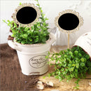 10 Pcs Wooden Lace Tabletop Blackboard With Stands Chalkboard 7.87 x 4.3''