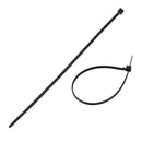 1X(100x Strong Quality Black Cable Ties 100Mm x 2.5Mm-Heavy Duty Heat & Col