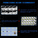 Led Work Light Bar Flood Spot Offroad Truck Fog Driving Suv Boat 72W Led Wo