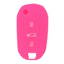 Car Key Protive Cover Holder for BUICK Flip Folding Remote Key Fob Rose Red
