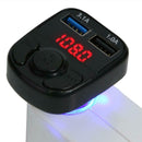 X22 Bluetooth 5.0 MP3 FM Transmitter Handsfree 3.1A LCD Display Car Charger