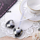 Stainless Steel Loose Infuser Leaf Strainer Filters Kitchen Gadget Diff I4Z Q5P9