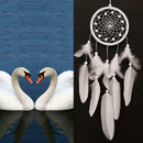 White Feather Dream Catcher Feather Bead Hanging Decoration Ornament