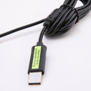 1.8m USB Charging Cable for Xbox 360 Controller Play and Charge Cord (Black