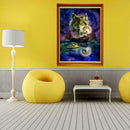 Moonlight Wolf 5D Diamond DIY Painting Kit Home Decor Craft 30 X 40cm
