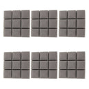 6pcs Acoustic Wedge Foam Sound Absorption Panels for Audio Equipment Gray