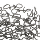 50 Pieces Fast Connecting Clips Fishing  Clips Swivels Connector 10mm