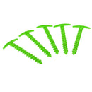 5Pcs/Pack 14.5cm Plastic Tent Peg Nail Tent Stakes for Outdoor Camping Green