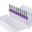 10Pcs Pcb Milling Cutter 1Mm Fish Tail Milling Cutter Corn Milling Cutter T