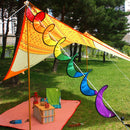 110cm Rainbow Wind Spinner Hanging Wind  Garden Park Tent Decor