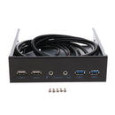 Desktop Optic Front Panel USB Hubs With Dual USB3.0&USB2.0 & HD AUDIO port