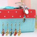 Keychain DIY Full Drills Special Shaped Diamond Painting Musical Note Girl Gifts