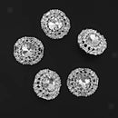 5pcs Crystal Clear Acrylic Sewing Shank Buttons for Clothing Craft DIY