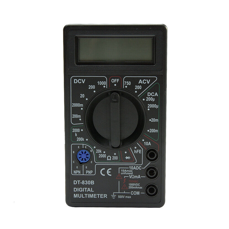 DT-830B Plastic Multi-function Test Lead Manual Digital Handheld Multimeter LCD
