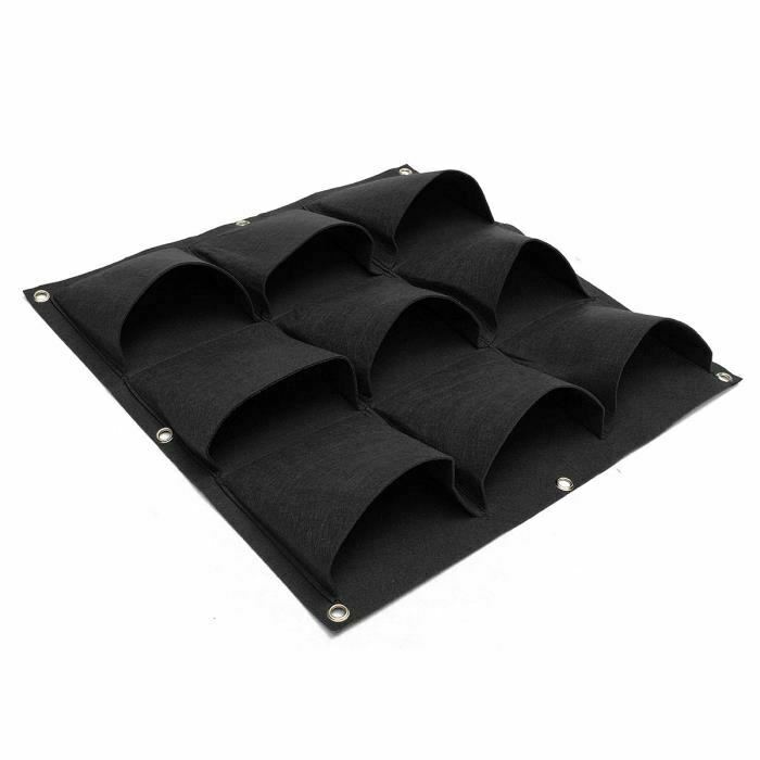 Planters Pockets Hanging Vertical Flower Planter Grow Bag Garden Herb Pot B