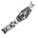 Fashion Men Titanium Steel Scorpion Motorcycle Chain Bangle Bracelet WristbandM&