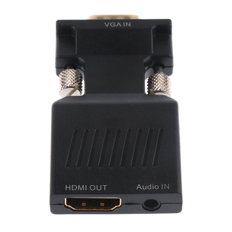 Male to Female M-F VGA HDMI Adapter Converter Audio Support 1080P For HDTV
