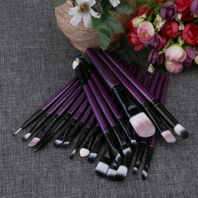 20PC Makeup Brushes Set Foundation Face Powder Eyeshadow Eyeliner Lip Brush Tool