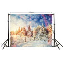 For Video Studio Decor Christmas Snow Tree Photography Background Cloth Backdrop
